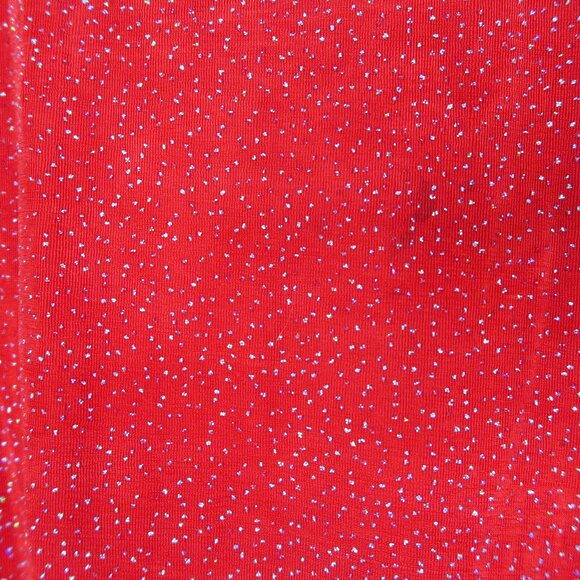 Vintage 90s Sparkly Red Mini Dress - Picture 6 of 14
